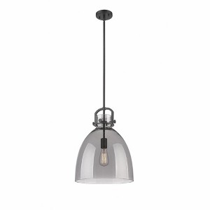 Newton Bell - 1 Light Stem Hung Pendant In Industrial Style-20.25 Inches Tall and 14 Inches Wide - 1 of 1
