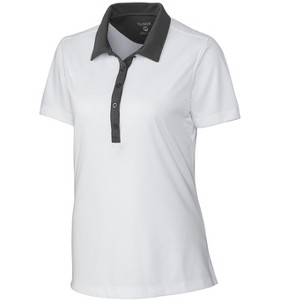 Clique Parma Colorblock Lady Polo Shirt - White/C Titan - XL - 1 of 2