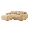 YOOCOZZ  L-shaped Boneless Sofa with Chaise, Soft Plush Fabric 32D Sponge, Throw Pillows - 2 of 4