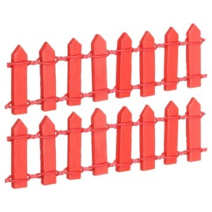 Unique Bargains Decorative Miniature Garden DIY Mini Ornament Picket Fence - 1 of 4