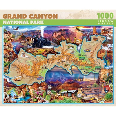 MasterPieces - National Parks Maps - Grand Canyon 1000 Piece Puzzle