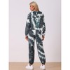 INSPIRE CHIC Women's Tie Dye Pullover Hoodie Drawstring Jogging Sports 2 Pieces Outfit Sweatsuits - 4 of 4