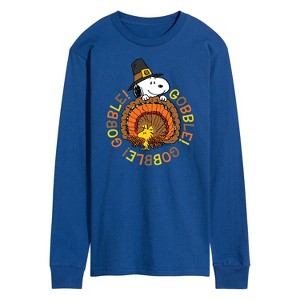 Men's - Peanuts - Gobble Gobble Long Sleeve Graphic T-Shirt - 1 of 4