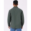 INSPIRE CHIC Men's Button Down Long Sleeve Point Collar Casual Cargo Work Shirt - 3 of 4