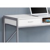 PAGED Simple Modern Computer Desk, 47" L Home Office Desk with 2 Storage Drawers and Metal Legs for Office - 3 of 4