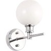 Elegant Lighting Collier 1 light Chrome and Frosted white glass Wall sconce - 4 of 4