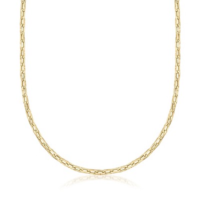 Ross-Simons Italian 14kt Yellow Gold Cable-Link Necklace Size 18