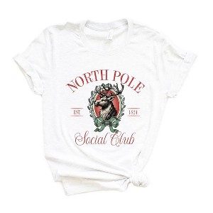 Simply Sage Market Women's North Pole Social Club Short Sleeve Graphic Tee - 1 of 4