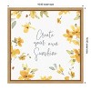 Amanti Art Happy Yellow 18A by Lisa Audit Canvas Wall Art Print Framed 16 x 16-in. - 4 of 4