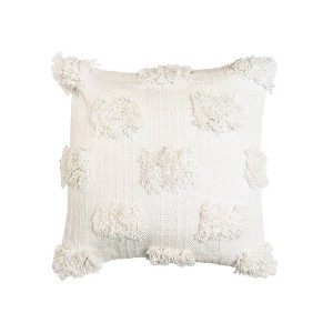 20"x20" Oversize Tina Dots Square Throw Pillow Off White - Lush Décor - 1 of 3
