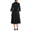 Lands' End Women's Poplin Midi Wrap Front Dress - 2 of 4