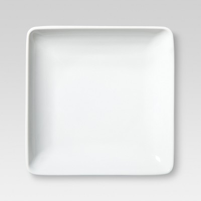 Square  Porcelain Appetizer Plate 5.430 " White - Threshold&#8482;