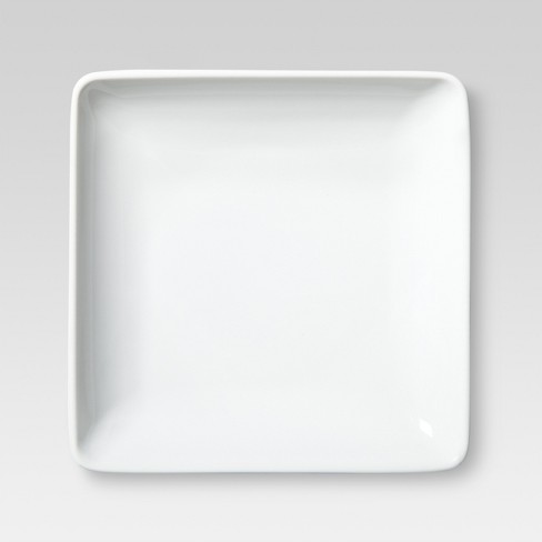 White square shop appetizer plates