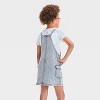 Girls' Denim Skirtall - Cat & Jack™ Gray Wash - 2 of 3
