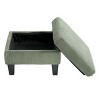 INFURNIC Sofas L Shaped Sofa with Padded Corduroy Modern Luxury Multi-functional Design for Living Room Apartment, Green, 88.18"*23.43"*31.5" - 2 of 4