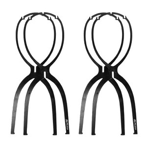 Milano Collection Collapsible Wig Stand 2 Pack for Convenient,  Travel Friendly Wig Storage and Display - 1 of 4