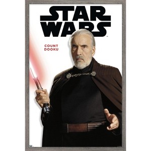 Trends International Star Wars: Saga - Count Dooku Feature Series Framed Wall Poster Prints - 1 of 4