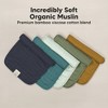 5pk Lumi Muslin Burp Cloths for Baby Boys, Girls, Organic Baby Burp Cloths, Burping Cloths for Babies - 4 of 4
