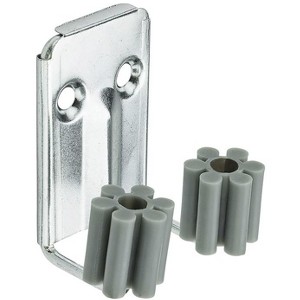National Hardware 1.38 in. L Zinc-Plated Silver Steel Broom Double Hook 5 lb. cap. 2 pk (Case of 6) - 1 of 1