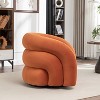 SEYNAR Modern Glam Velvet 360 Degree Swivel Accent Armchair with Tufted Back - 3 of 4