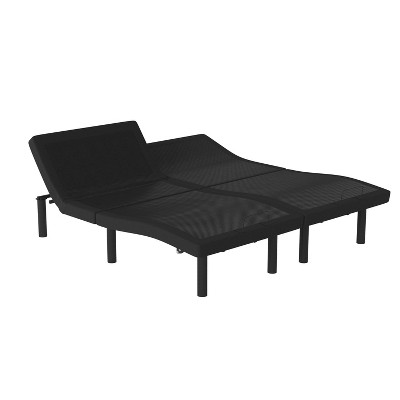 Taylor & Logan Bailey Adjustable Bed Base Black: King Size, Metal Frame, 800 lbs Capacity, 14.25" Height