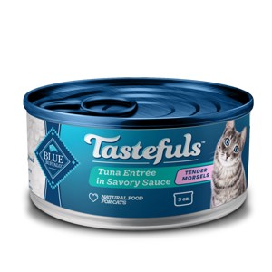 Blue Buffalo Tastefuls Tuna Entree in Gravy Morsels Wet Cat Food - 3oz - 1 of 4