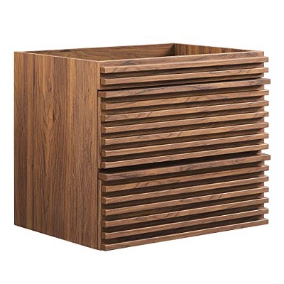 Modway Render 24" Wall-Mount Bathroom Vanity Cabinet (Sink Basin Not Included)