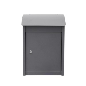 Package Delivery Boxes for Outside, Galvanized Steel Parcel Mailbox, Wall Mounted Lockable Anti-Theft for Porch,gray - 1 of 1