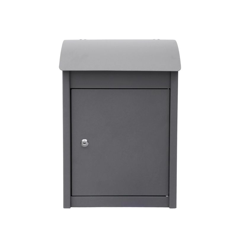 Package Delivery Boxes for Outside, Galvanized Steel Parcel Mailbox, Wall Mounted Lockable Anti-Theft for Porch,gray, 1 of 2