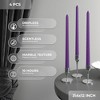 12 inch Taper Candles Set of 4 - Dripless and Smokeless Candle Unscented - Slow Burning Candle Sticks - 3 of 4