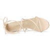 Allegra K Women's Back to College Strappy Straps Lace Up Chunky Heel Sandals - 4 of 4