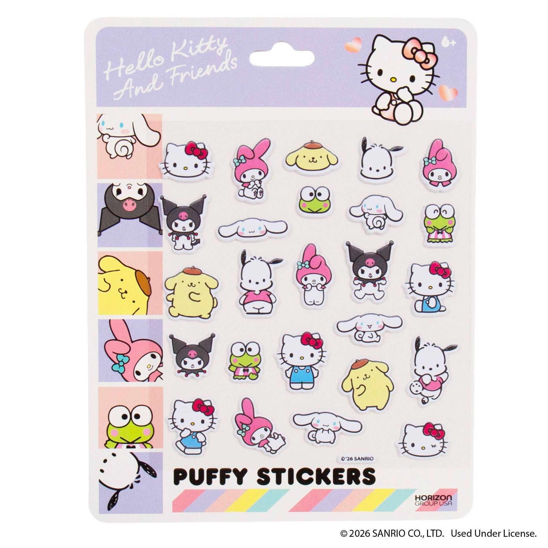 Hello Kitty 25ct Licensed Puffy Animals Stickers