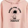 Women's - Peanuts - Sally Perfect Cropped Graphic Hoodie - 2 of 4