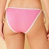 Women's Ribbed Contrast Binding High Leg Cheeky Bikini Bottom - Shade & Shore™ - 2 of 4