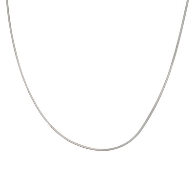 Sterling Silver Snake Chain Necklace - Silver (18")