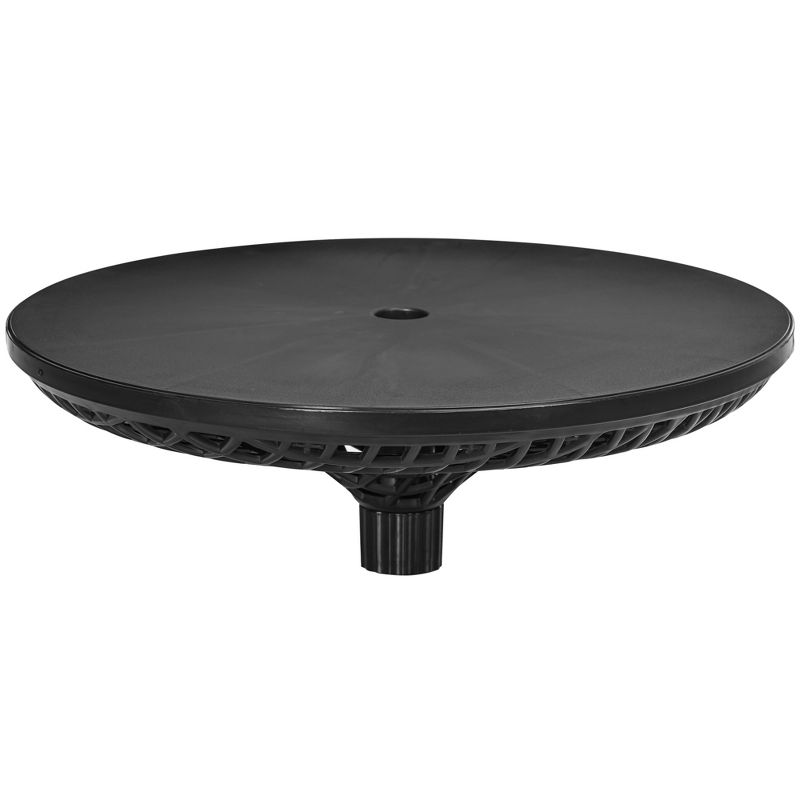 Outsunny 23" Adjustable Umbrella Table Tray, All-weather Portable Round Umbrella Table Top, 1 of 7