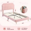 Twin XL Bed Frame with Storage Headboard - 2 of 4