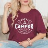 Simply Sage Market Women's Happy Camper Toasted Marshmallow Short Sleeve Graphic Tee - 2 of 3