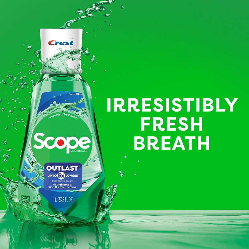 Crest Scope Outlast Mouthwash - Fresh Mint, 4 of 11
