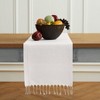 Solino Home Twisted Fringe Linen Tassels Table Runner - 2 of 4