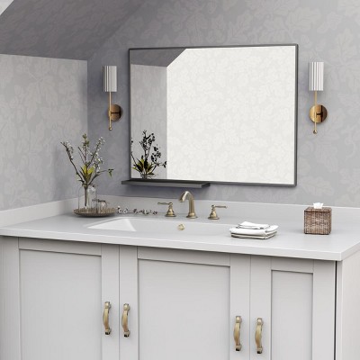 Oversized Rectangle Bathroom Mirror with Frame Decorative Large Wall Mirrors,Vertical or Horizontal Wall Mounted mirror with Aluminum-The Pop Home