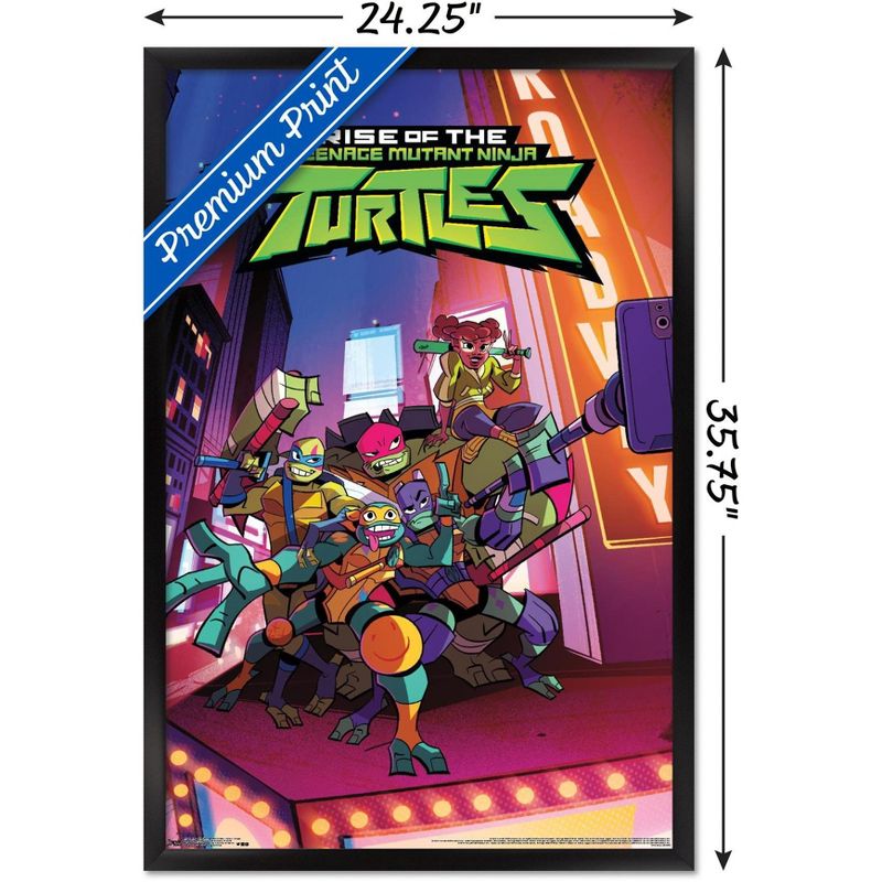 Trends International Nickelodeon Rise of The Teenage Mutant Ninja Turtles - Group Framed Wall Poster Prints, 3 of 7