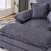 NicBex Couches for Living Room 56.3" Oversized Single Sofa Couch Deep Seat Accent Chair Upholstered Armchair with Removable Footrest - 2 of 4