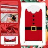 Set of 3 Christmas Arch Backdrop Covers, Santa Suit Belt Gold Buckle, Elf, Merry Christmas, Party Stretch Backgrounds - 3 of 4