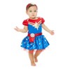 Marvel Avengers Captain Marvel Girls Cosplay Dress Newborn to Infant - 2 of 4