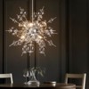Rennnsan Hestine 26" W 6 - Light Sputnik Bubble Glass Modern Dimmable Chandelier in Silver - 2 of 4