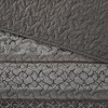 5-Piece King 5 Piece Reversible Jacquard Bedspread Set,Grey - 4 of 4