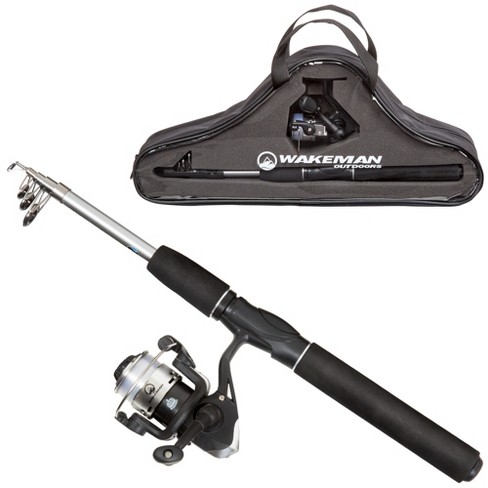 Fiberglass Fishing Rod - Portable Telescopic Pole With Size 20