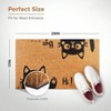 Hi - Bye 17 inchx 29 inch Coir Mat with Heavy Duty Backing Anti - Slip PVC Coconut Fiber Surface Home Entryway Porch - 2 of 4