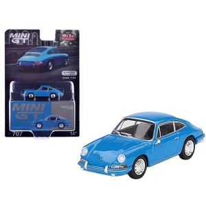1963 Porsche 901 Blue "Quickblau" Limited Edition to 3600 pieces Worldwide 1/64 Diecast Model Car by Mini GT - 1 of 3
